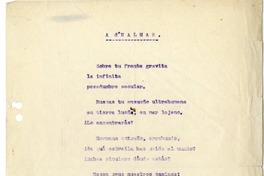 A D'Halmar  [manuscrito] Amado Nervo.