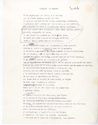 Escrito en Toronto  [manuscrito] Naín Nómez.