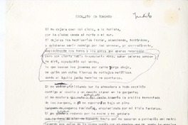 Escrito en Toronto  [manuscrito] Naín Nómez.