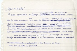 [Notas de arte]  [manuscrito] Pedro Olmos.