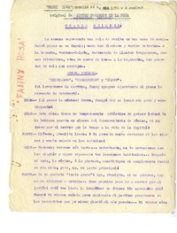 Fanny Rosa  [manuscrito] Arturo Ossandón de la Peña.