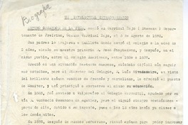 El intelectual extraordinario  [manuscrito] Emma Baudichon Berrios.