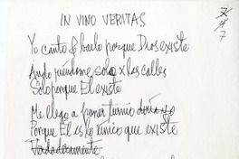 Expertos no hay  [manuscrito] Nicanor Parra.