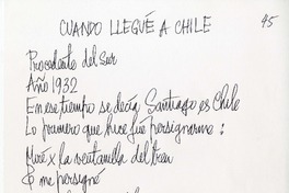 In vino veritas  [manuscrito] Nicanor Parra.