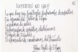 Cuando llegué a Chile  [manuscrito] Nicanor Parra.