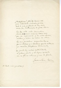 [¿Metafóricos?...]  [manuscrito] Juan Pérez-Creus.