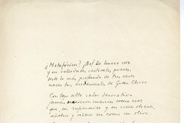 [¿Metafóricos?...]  [manuscrito] Juan Pérez-Creus.