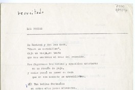 Resucitado Los bueyes; bodegón [manuscrito] Jorge Teillier.