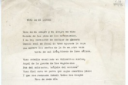 Vino es mi sangre  [manuscrito] Jorge Teillier.