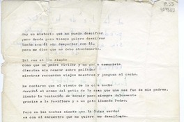 [Hay un misterio que no puedo descifrar...]  [manuscrito] Jorge Teillier.