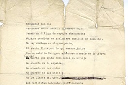 [Escupamos los dos...]  [manuscrito] Jorge Teillier.