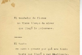 [El vendedor de flores...]  [manuscrito] Jorge Teillier.