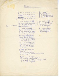 Disfraces  [manuscrito] Jorge Teillier.