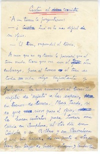Cartas al cronista  [manuscrito] Joaquín Edwards Bello.