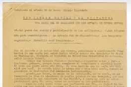 Don Carlos Dávila y la dictadura  [manuscrito] Joaquín Edwards Bello.