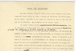 Para qué escribimos?  [manuscrito] Joaquín Edwards Bello.