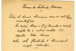 Ramón de Lartundo Herrera  [manuscrito] Joaquín Edwards Bello.