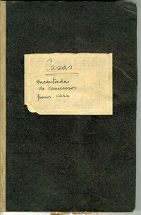 Casas  [manuscrito] Joaquín Edwards Bello.