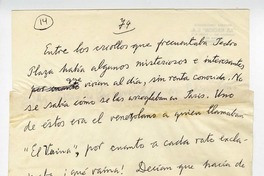 [Criollos en París]  [manuscrito] Joaquín Edwards Bello.