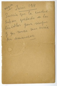 Invitación en París  [manuscrito] Joaquín Edwards Bello.