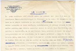 La salitrera  [manuscrito] Joaquín Edwards Bello.