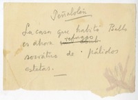 Peñalolen  [manuscrito] Joaquín Edwards Bello.