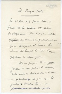 [Crónicas]  [manuscrito] Joaquín Edwards Bello.