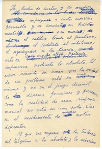 [La lucha de castas y de credos]  [manuscrito] Joaquín Edwards Bello.