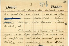 [Balmaceda]  [manuscrito] Joaquín Edwards Bello.
