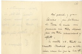 [Carta] 1926 octubre 13, Madrid, España [a] Joaquín Edwards Bello  [manuscrito] Ramón Gómez de la Serna.