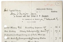 [Carta] 1906 abril 12, Sulhamstead, Inglaterra [al] Sr. Domingo Gana  [manuscrito] Alfred Shepherd.