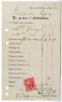 [Carta] [1906] Inglaterra [a] Joaquín Edwards G.  [manuscrito] T. Marshall.