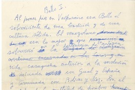 [Andrés Bello]  [manuscrito] Joaquín Edwards Bello.