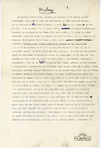 Prólogo  [manuscrito] Joaquín Edwards Bello.