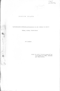 Aproximación histórica-folklórica de los juegos en Chile : ritos, mitos y tradiciones [manuscrito] / Oreste Plath.