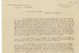 [Carta] 1962 noviembre 7, Madrid, España [a] Oreste Plath, Santiago de Chile  [manuscrito] Antonio Castillo de Lucas.