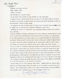 [Carta] 1975 julio 12, Mendoza, Argentina [a] Oreste Plath, Santiago, Chile  [manuscrito] Juan Draghi Lucero.