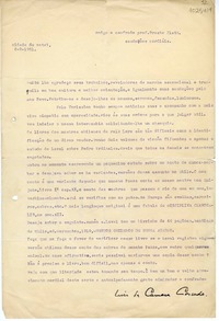 [Carta] 1951 febrero 6, Cidade do Natal, [Brasil] [a] Oreste Plath, Santiago, Chile  [manuscrito] Luis da Câmara Cascudo.