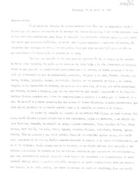 [Carta] 1982 abril 15, Santiago, Chile [a] Oreste Plath  [manuscrito] Roque Esteban Scarpa.