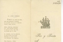 [Tarjeta] 1975, Pascua de Negros, Antofagasta, Chile [a] Oreste Plath  [manuscrito] Andrés Sabella.