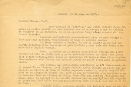 [Carta] 1978 mayo 24, Linares, Chile [a] Oreste Plath  [manuscrito] Pedro Olmos.