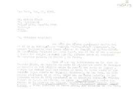 [Carta] 1980 noviembre 26, New York [a] Oreste Plath, Santiago de Chile  [manuscrito] Marcelo Coddou.