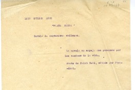 Playa negra  [manuscrito] Luis Orrego Luco.