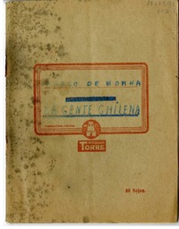 La gente chilena  [manuscrito] Pablo de Rokha.
