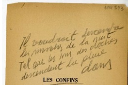 [Dedicatoria] [entre 1925 y 1927] [Paris, Francia] [a] Helio Rodríguez  [manuscrito] Vicente Huidobro.