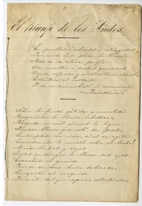 El triunfo de Los Andes  [manuscrito] Eusebio Lillo.