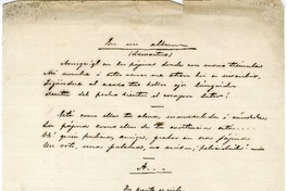 En un álbum  [manuscrito] Eusebio Lillo.