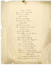 Virgen bella  [manuscrito] Eusebio Lillo.