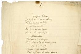 Virgen bella  [manuscrito] Eusebio Lillo.