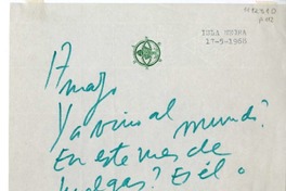 [Carta] 1968 mayo 17, Isla Negra, Chile [a] Hans Ehrmann  [manuscrito] Pablo Neruda.